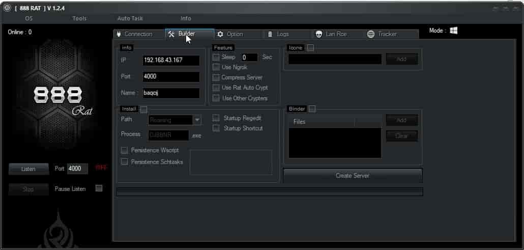888 Rat Builder | Help to create 888 rat payload