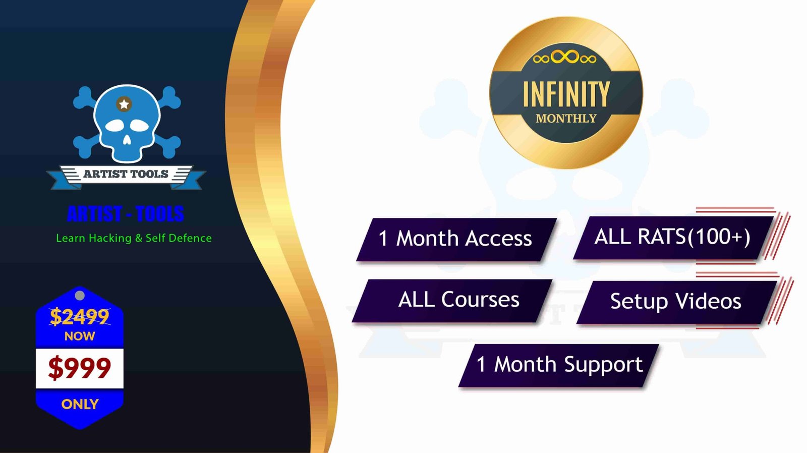 Benefits of INFINITY Monthly Plan - Artist Tools