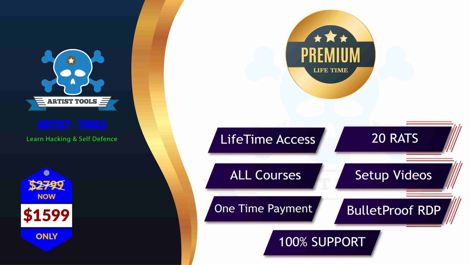 Benefits of PREMIUM Life Time Plan - Artist Tools