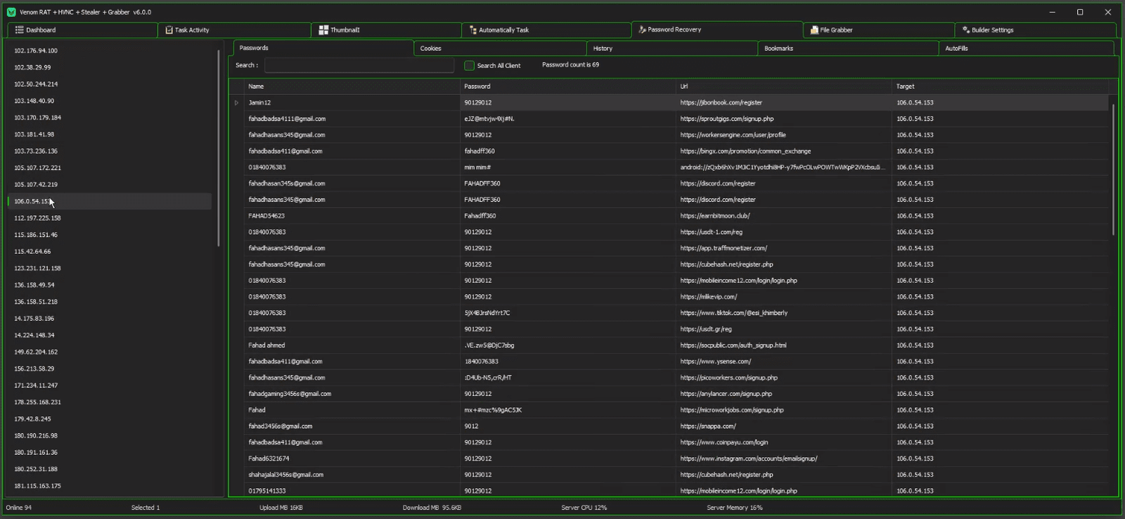 Venom Rat Password Recovery - Venom Rat Password Stealer