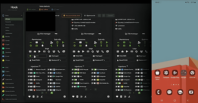 Hook Botnet Panel