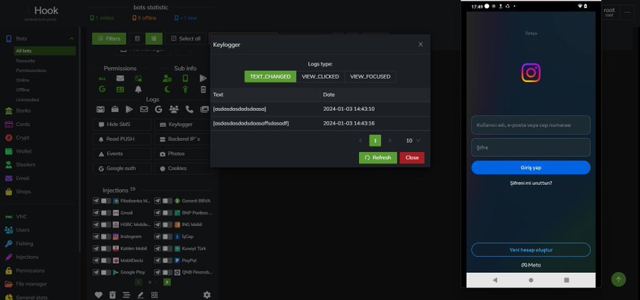 Hook Botnet Password Hacking