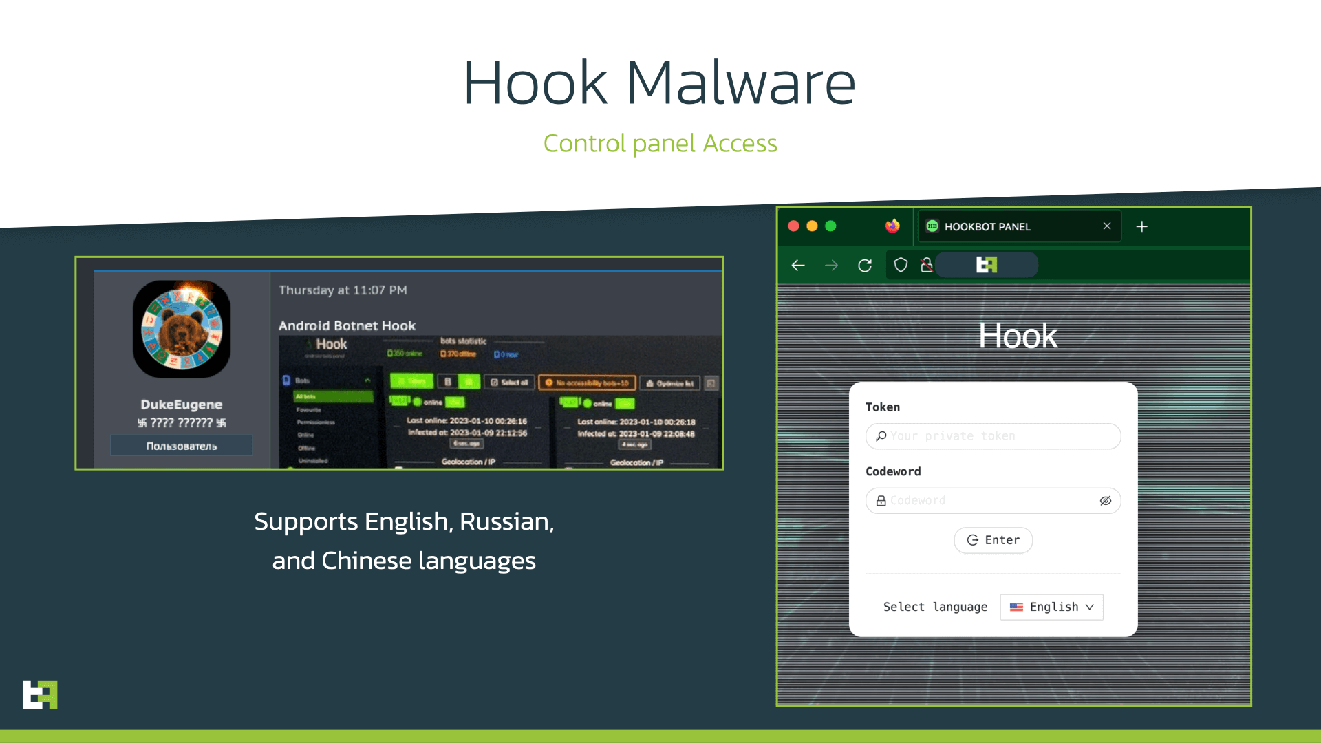 Hook Botnet Malware