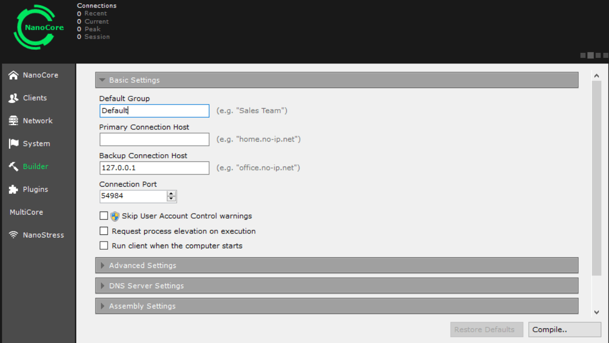 NanoCore Rat Builder | Hacking Payload Builder of NanoCore