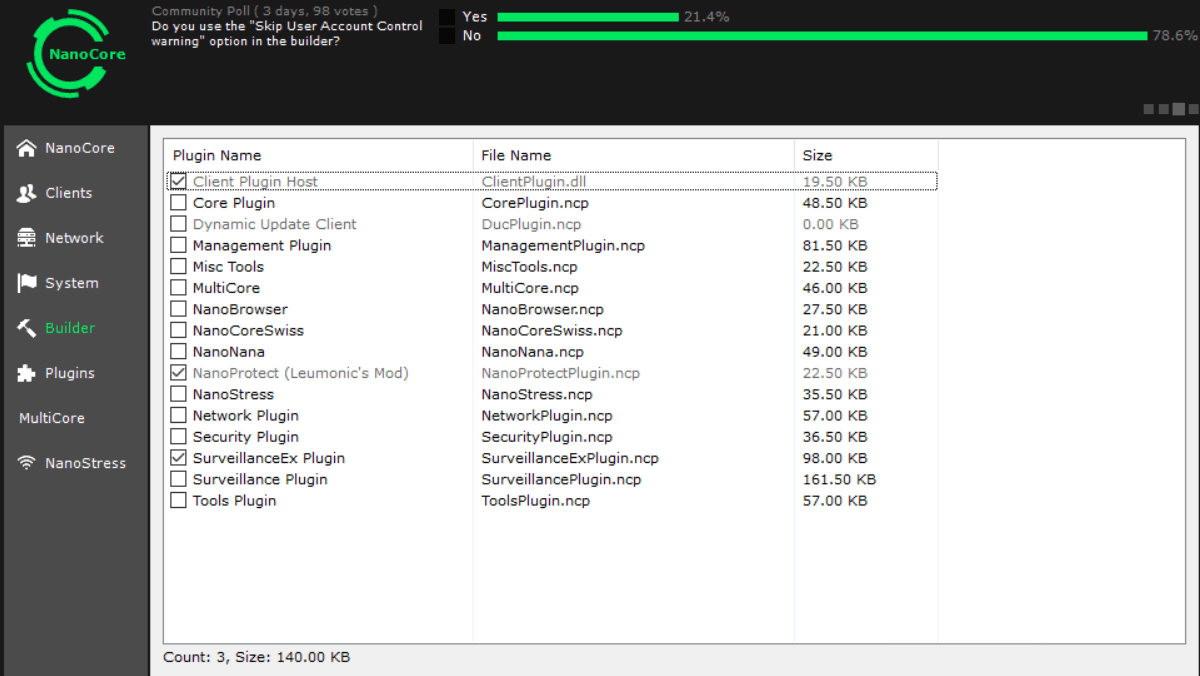NanoCore Rat Plugins
