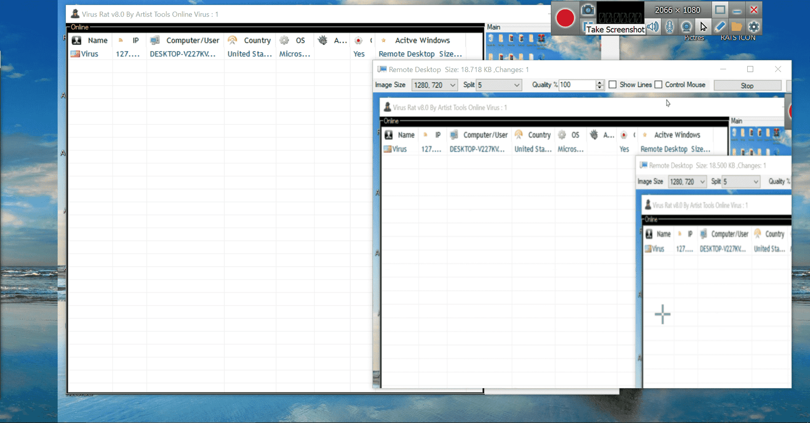 Virus Rat - Screen Monitoring