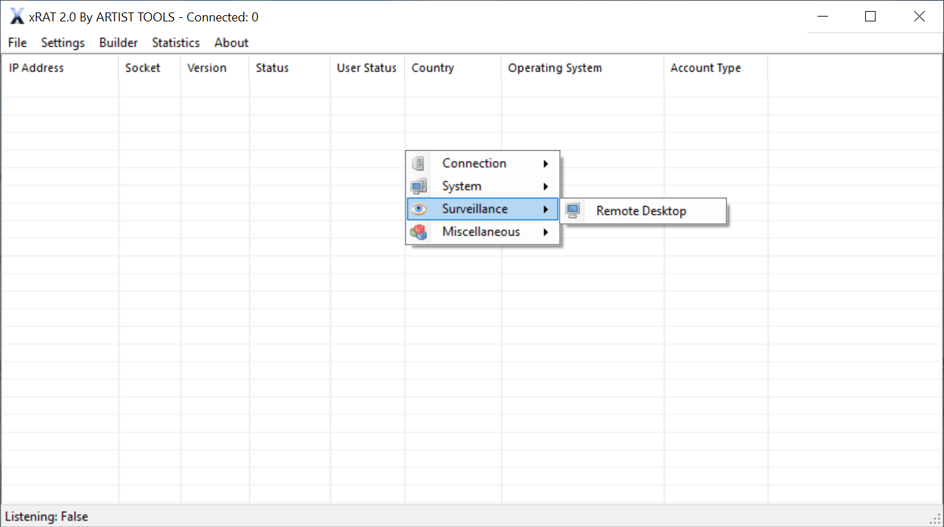 xRat - Remote Desktop