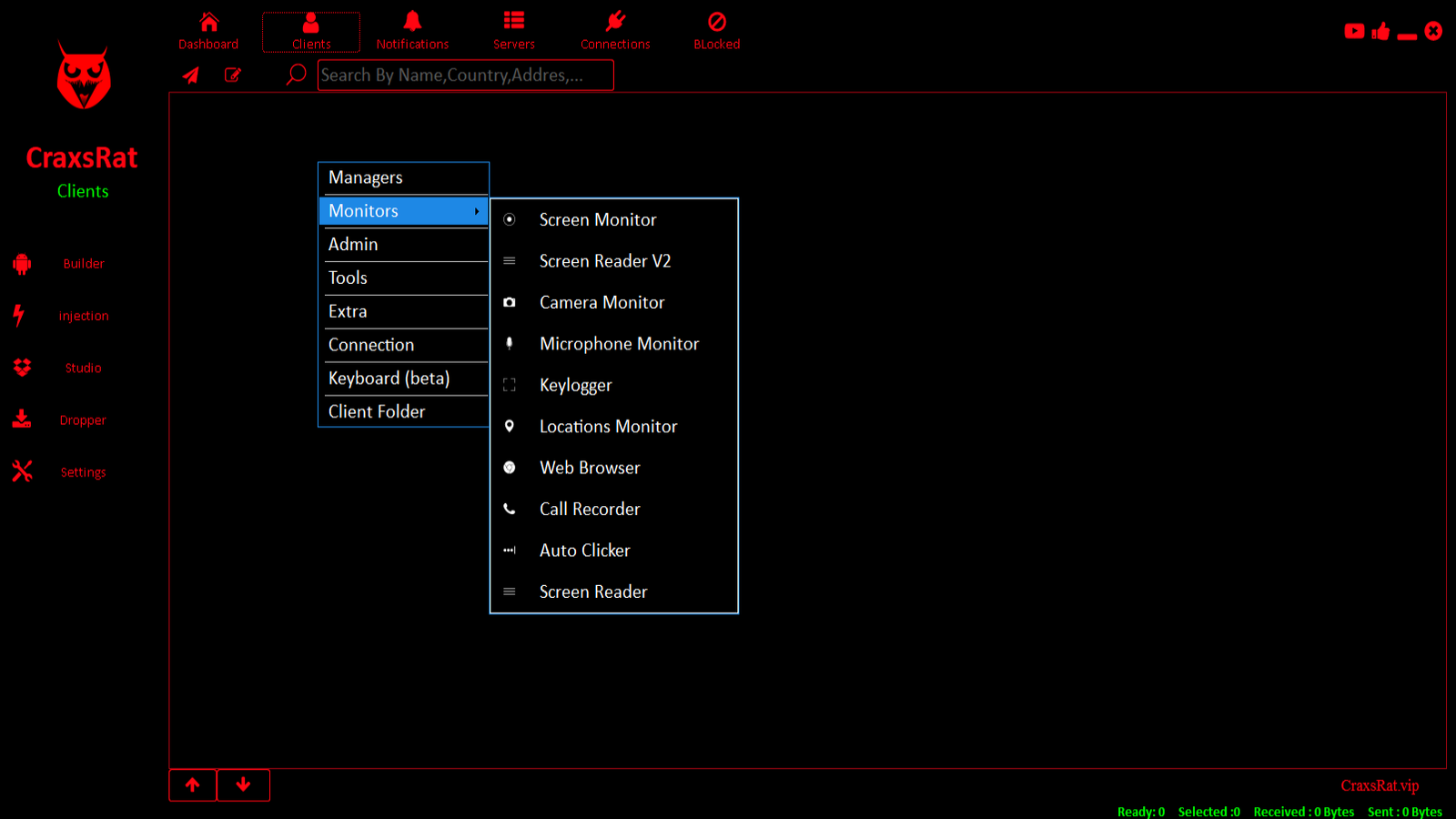 Craxs Rat V7.7 - Monitor Tools